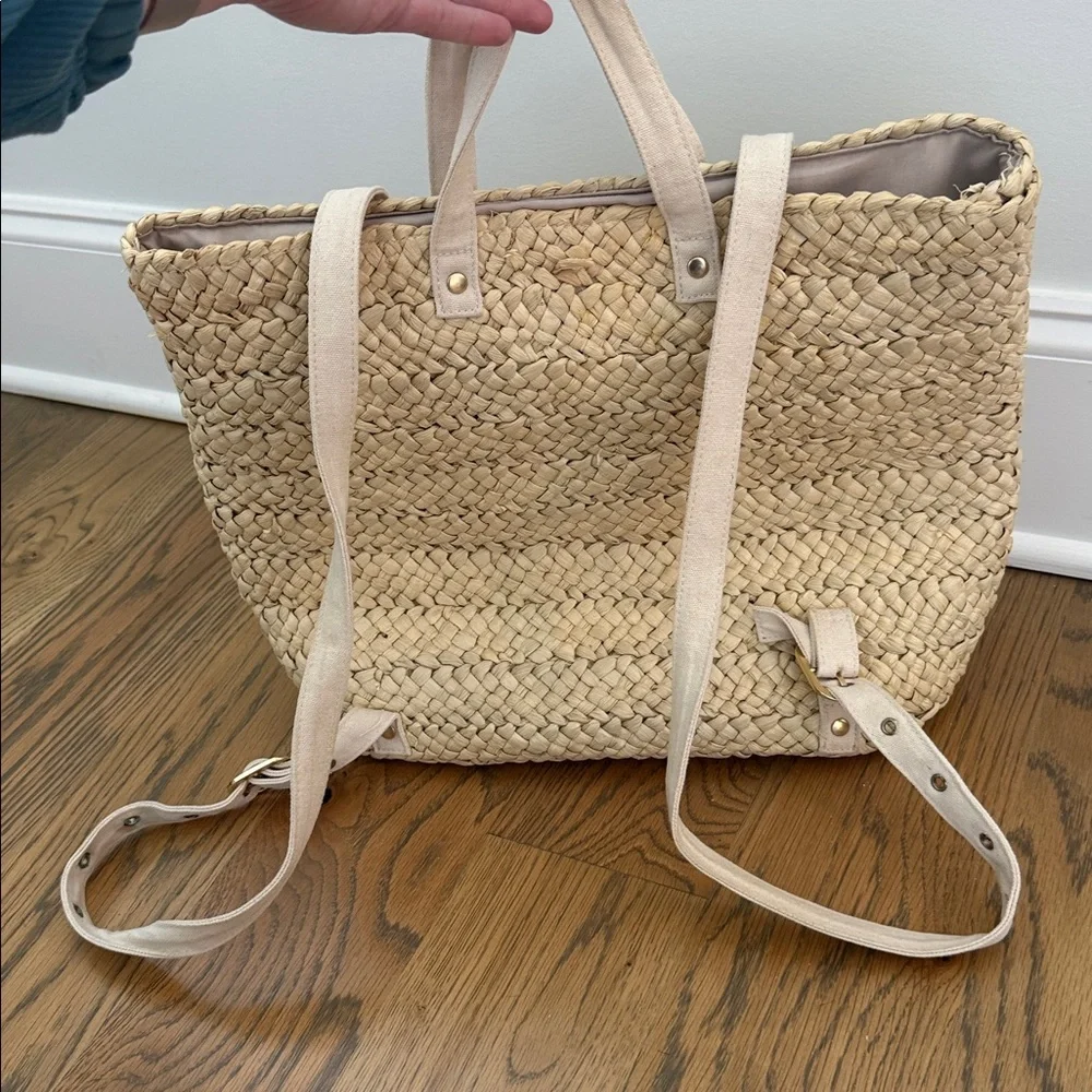 Lspace summer days straw backpack bag - Picture 2 of 5